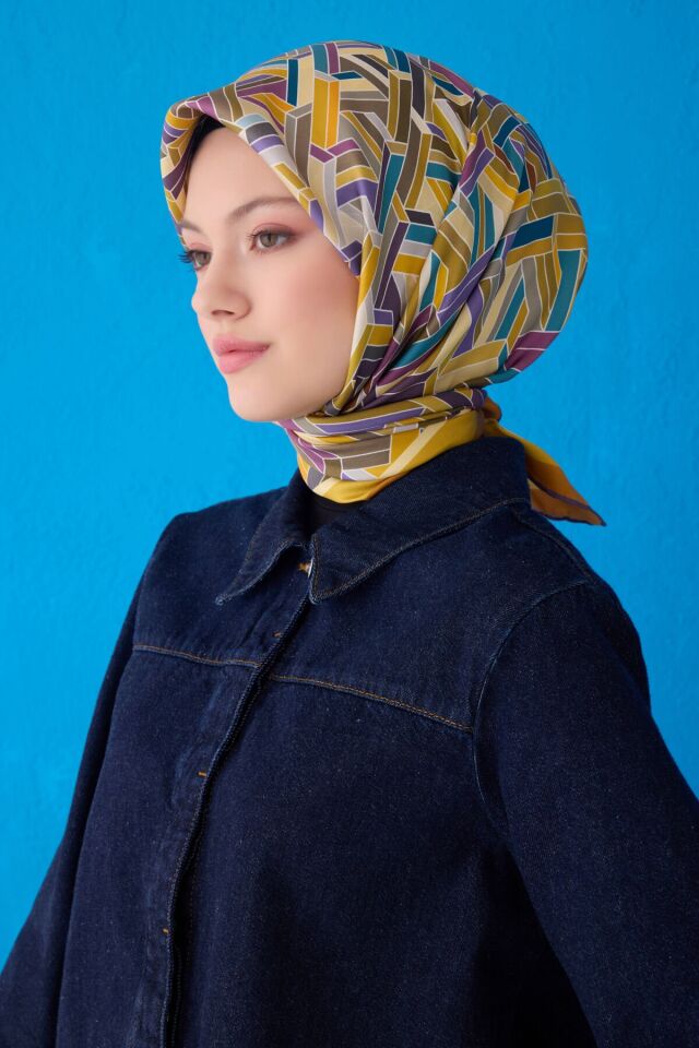 Belli İpek Eşarp 2025 İlkbahar-Yaz - 4119D-03 - Tivil
