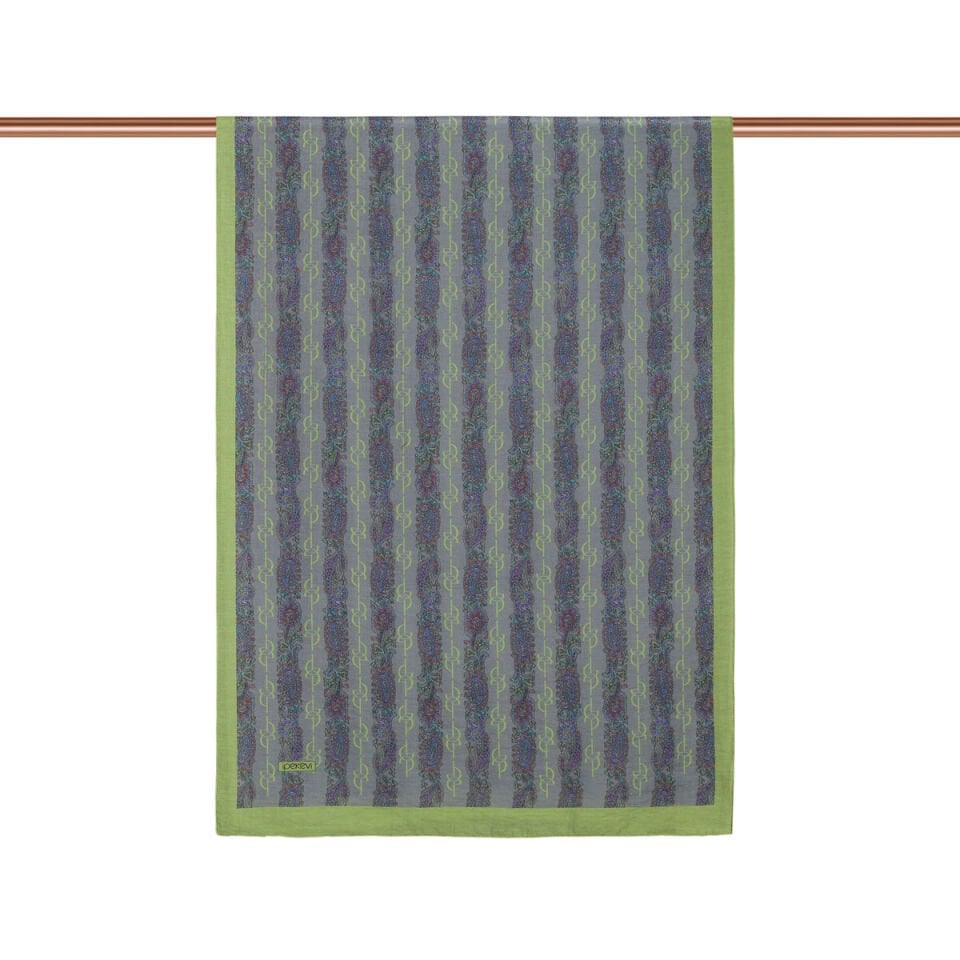 İpekevi Çam Kokusu Monogram Desenli Tensel Şal 02891