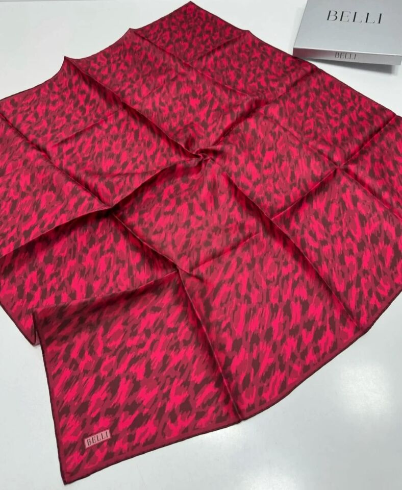 Belli İpek Eşarp 2025 İlkbahar-Yaz - 4103D-82-Tivil