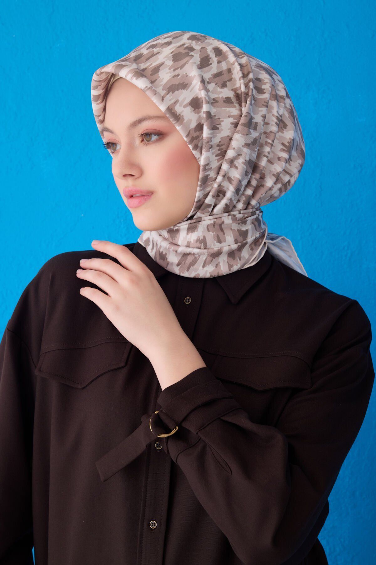 Belli İpek Eşarp 2025 İlkbahar-Yaz - 4103D-85-Sura