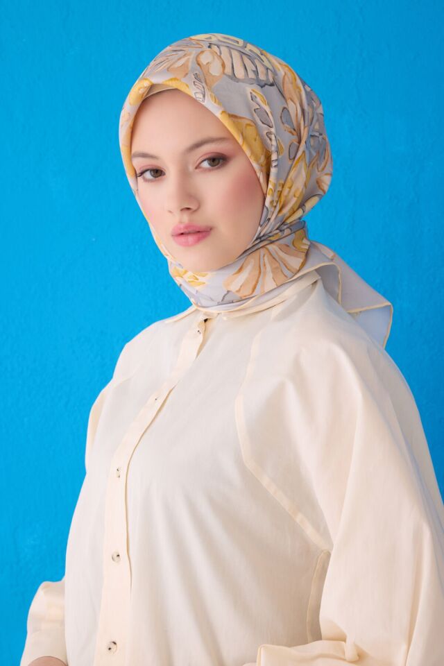 Belli İpek Eşarp 2025 İlkbahar-Yaz - 4114D-85 - Tivil