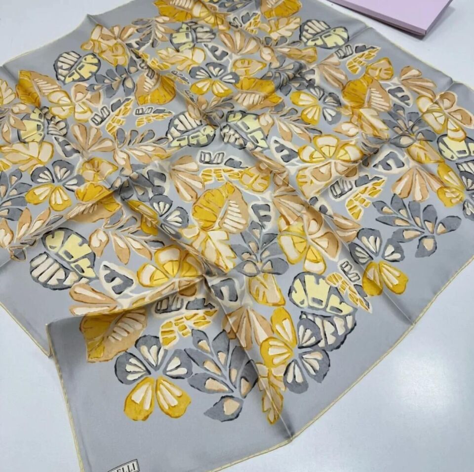 Belli İpek Eşarp 2025 İlkbahar-Yaz - 4114D-85 - Tivil