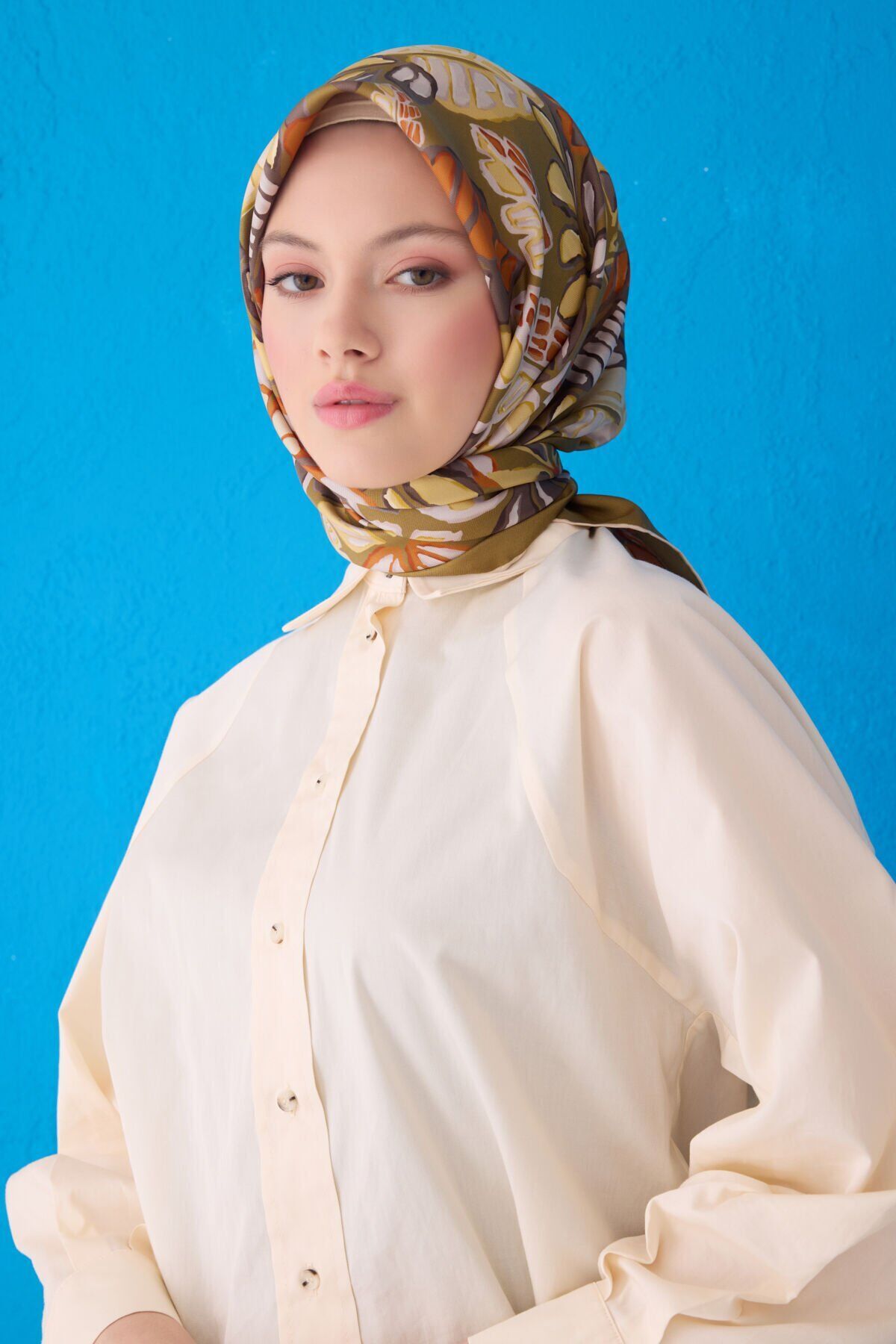 Belli İpek Eşarp 2025 İlkbahar-Yaz - 4114D-36-Sura