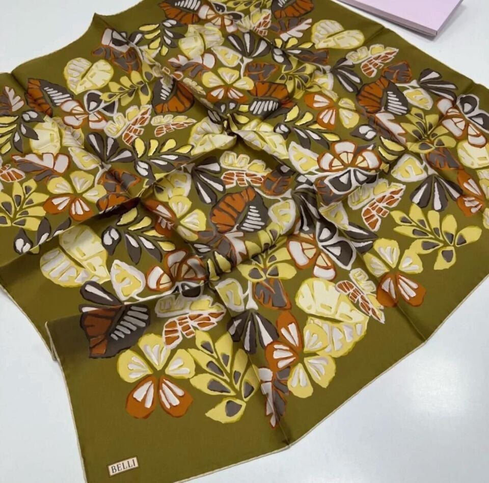 Belli İpek Eşarp 2025 İlkbahar-Yaz - 4114D-36-Sura