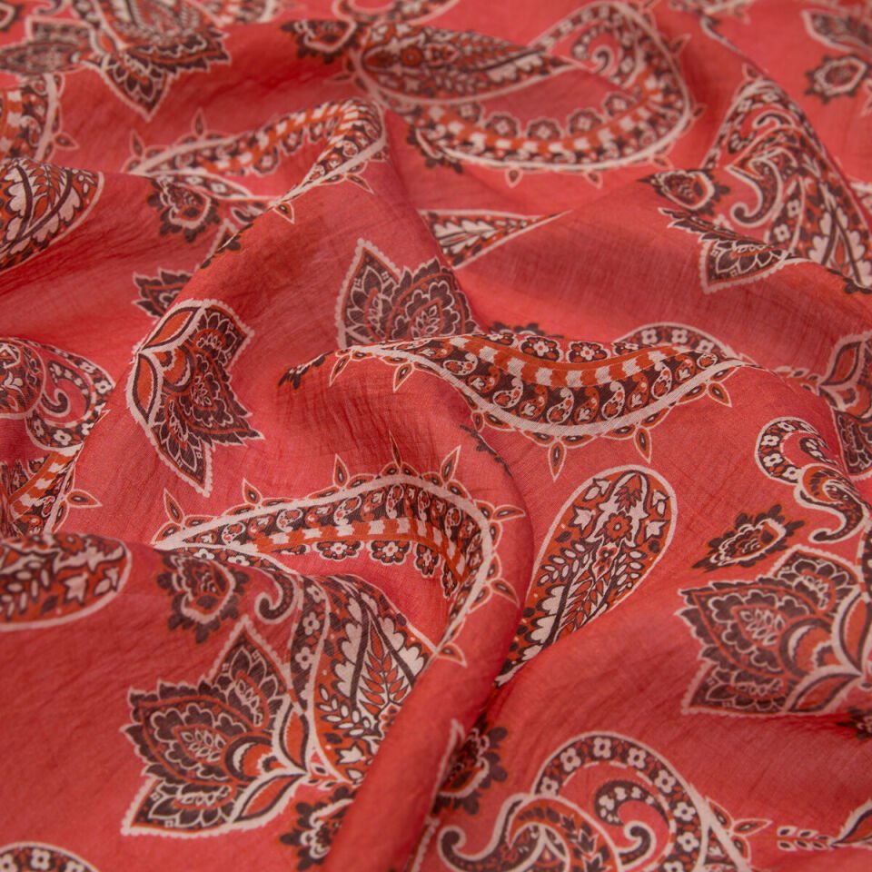 İpekevi Dağ Çileği Mezopotamya Model 04 Desenli Tensel Şal 02888