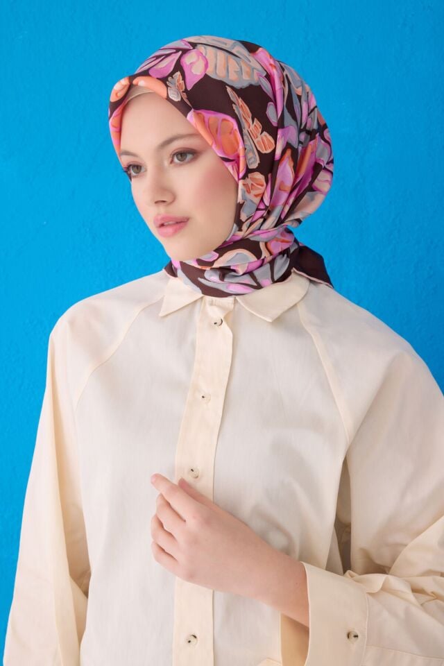 Belli İpek Eşarp 2025 İlkbahar-Yaz - 4114D-86 - Sura