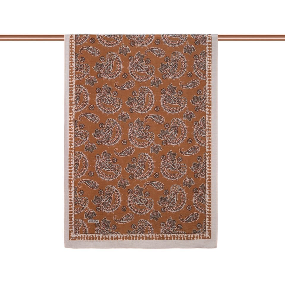 İpekevi Taş Toprak Mezopotamya Model 04 Desenli Tensel Şal 02888