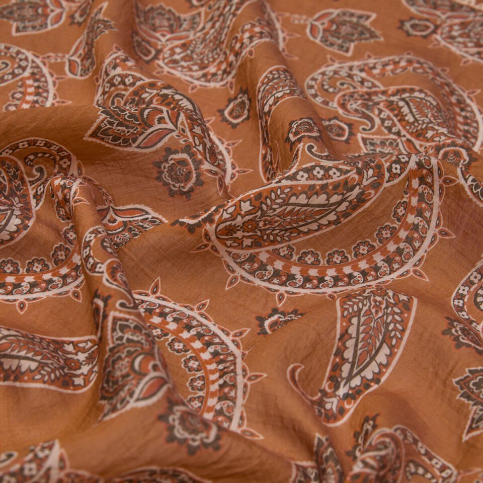 İpekevi Taş Toprak Mezopotamya Model 04 Desenli Tensel Şal 02888