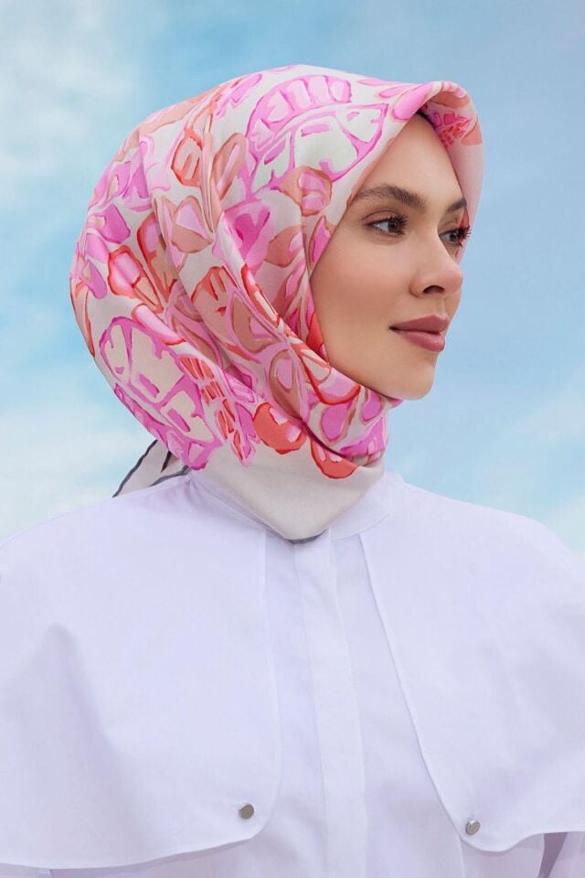 Belli İpek Eşarp 2025 İlkbahar-Yaz - 4114D-09 - Tivil