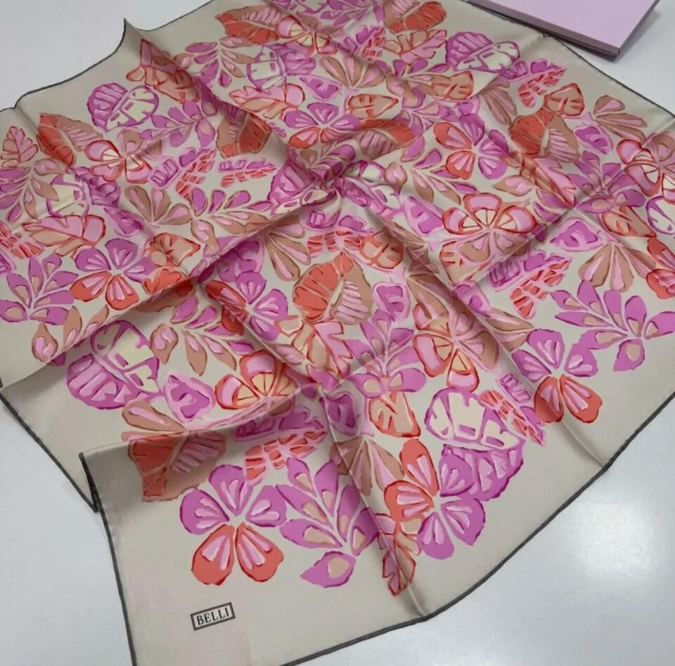 Belli İpek Eşarp 2025 İlkbahar-Yaz - 4114D-09 - Tivil