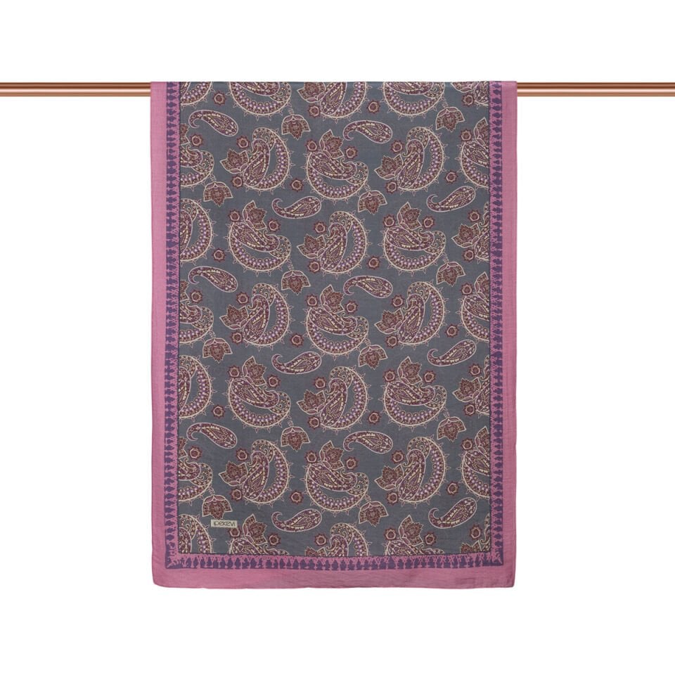İpekevi Gülkurusu Mezopotamya Model 04 Desenli Tensel Şal 02888
