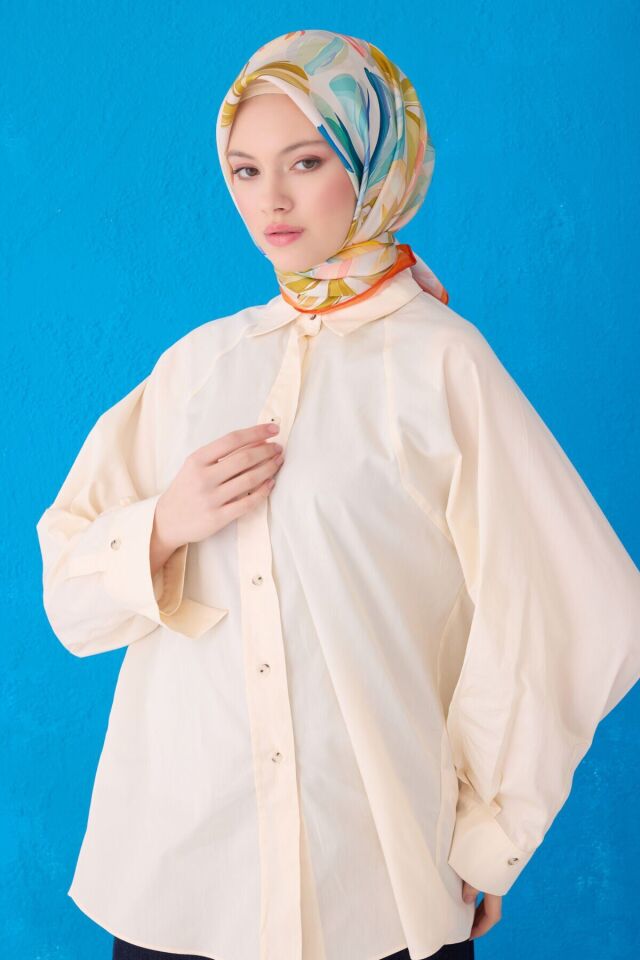 Belli İpek Eşarp 2025 İlkbahar-Yaz - 4107D-81 - Tivil