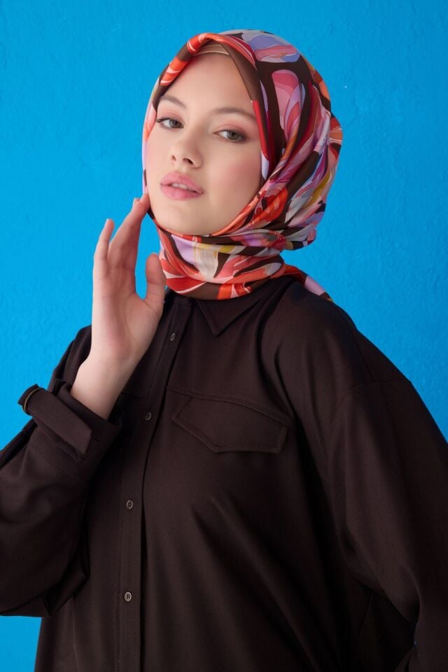 Belli İpek Eşarp 2025 İlkbahar-Yaz - 4107D-35 - Sura