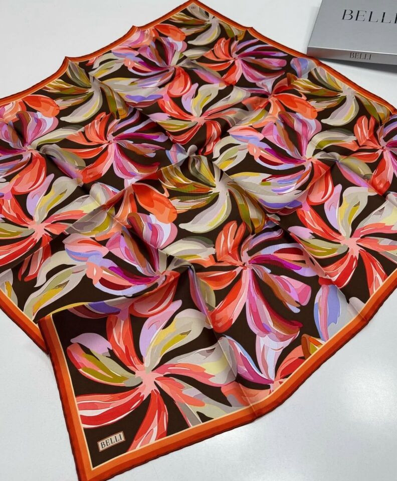 Belli İpek Eşarp 2025 İlkbahar-Yaz - 4107D-35 - Sura