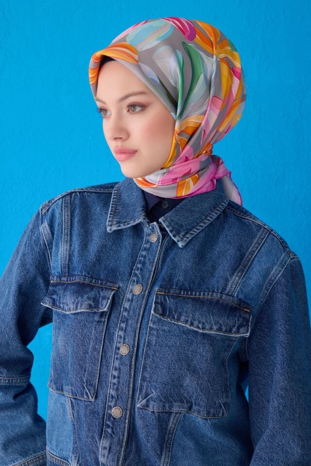 Belli İpek Eşarp 2025 İlkbahar-Yaz - 4107D-34 - Sura