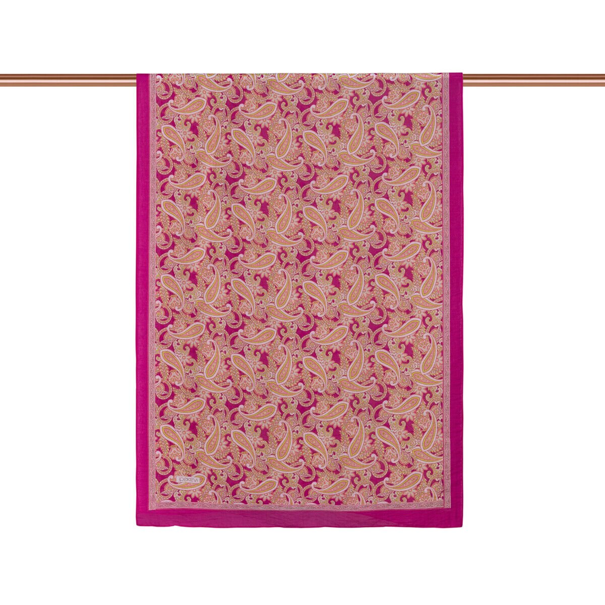 İpekevi Fuşya Mezopotamya Model 01 Desenli Tensel Şal 02883