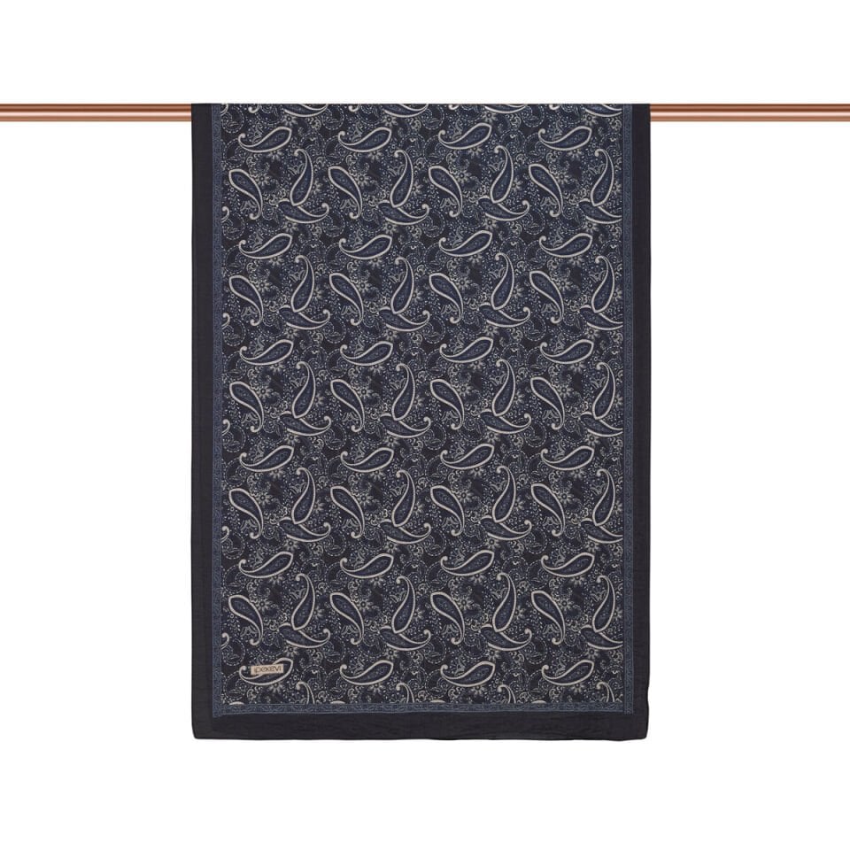 İpekevi Siyah Mezopotamya Model 01 Desenli Tensel Şal 02883