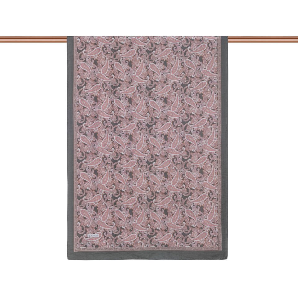 İpekevi Gül Kurusu Füme Mezopotamya Model 01 Desenli Tensel Şal 02883