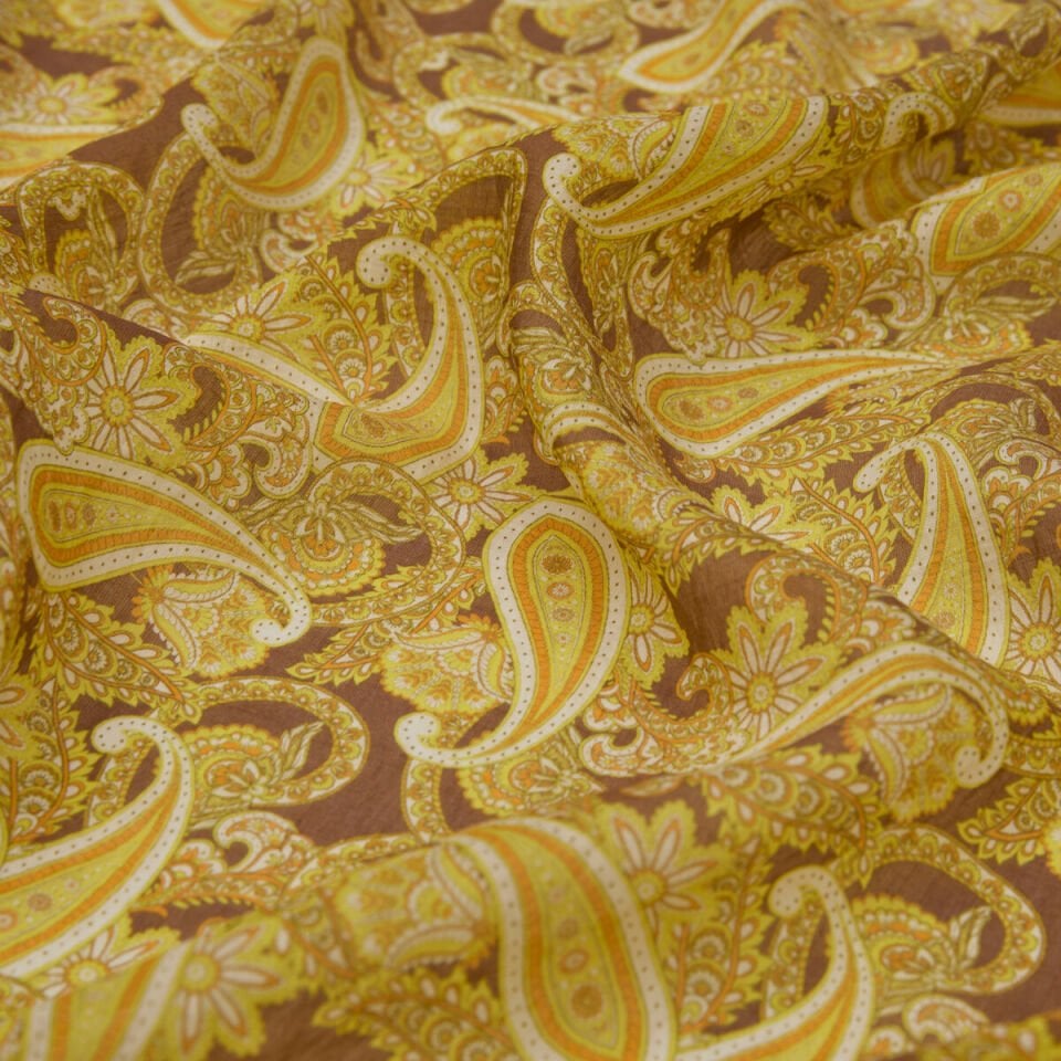 İpekevi Gold Mezopotamya Model 01 Desenli Tensel Şal 02883