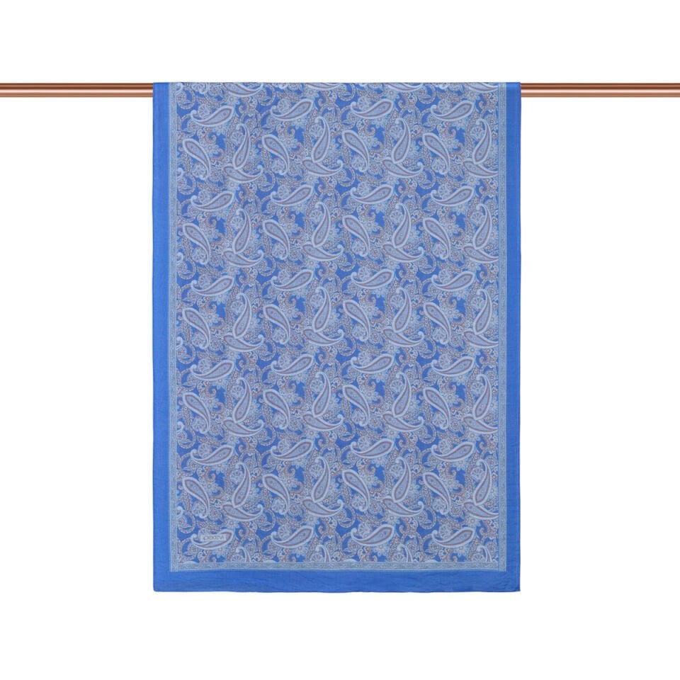 İpekevi Indigo Mezopotamya Model 01 Desenli Tensel Şal 02883