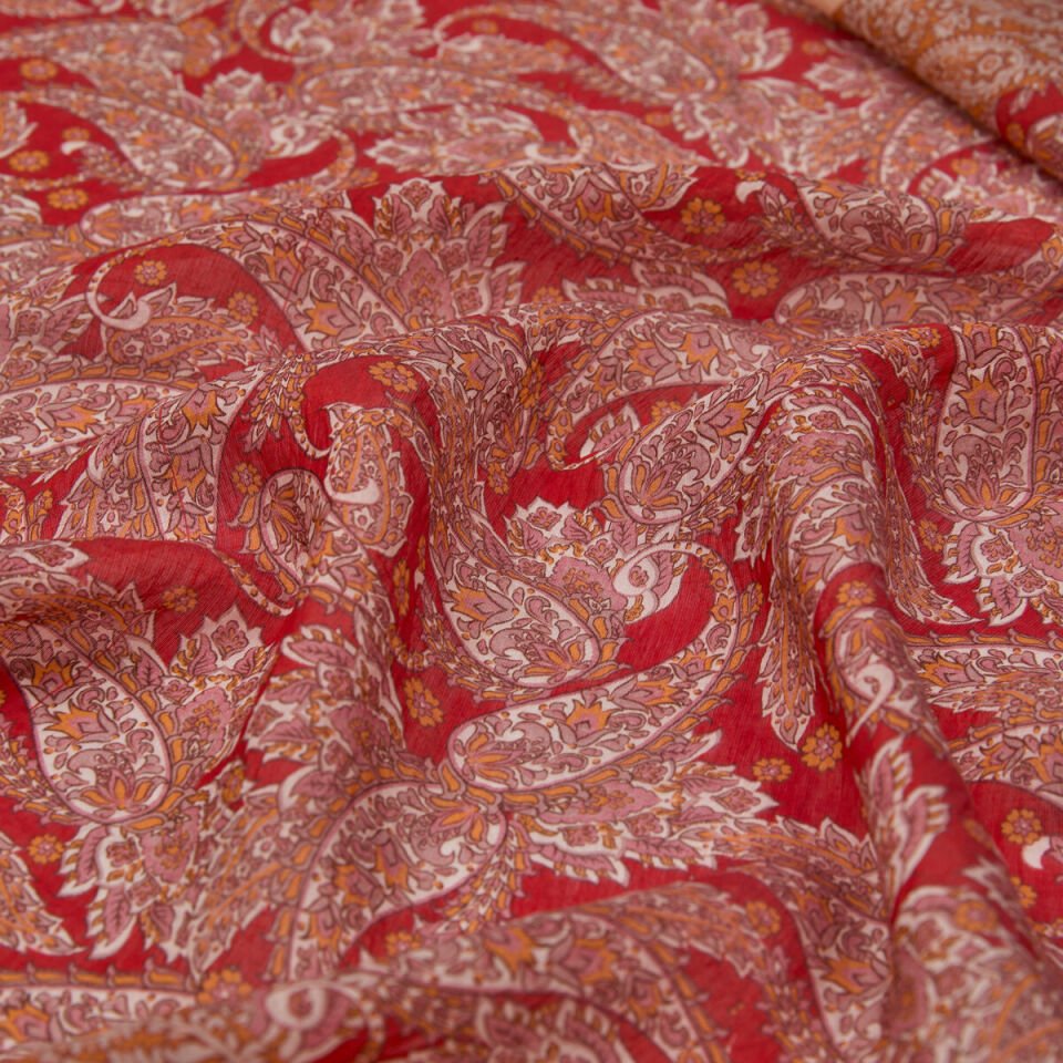 İpekevi Terracotta Mezopotamya Model 03 Desenli Tensel Şal 02886