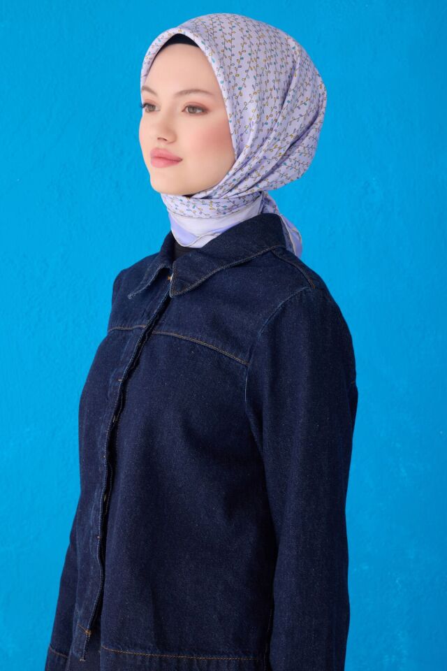 Belli İpek Eşarp 2025 İlkbahar-Yaz - 4128D-84 - Tivil