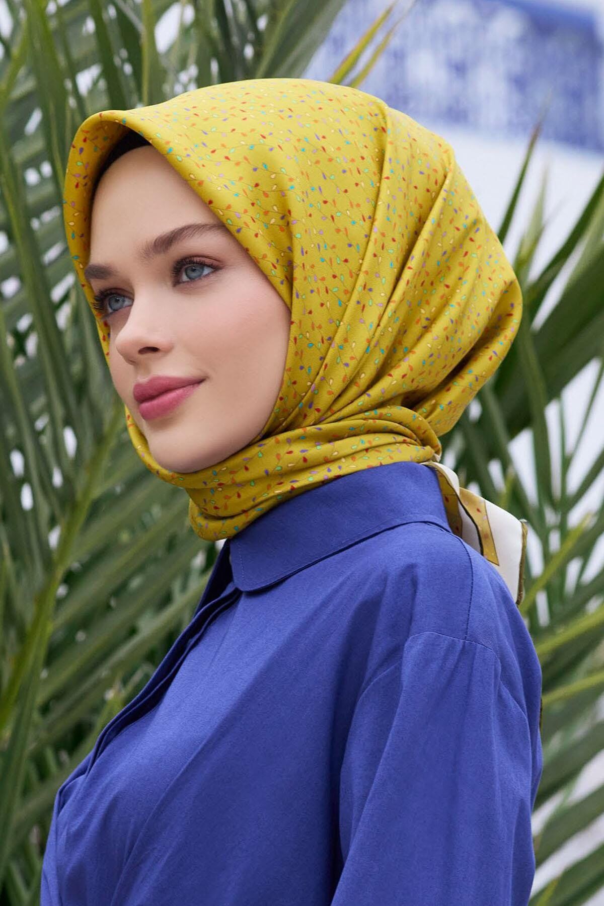 Belli İpek Eşarp 2025 İlkbahar-Yaz - 4128D-31 - Tivil