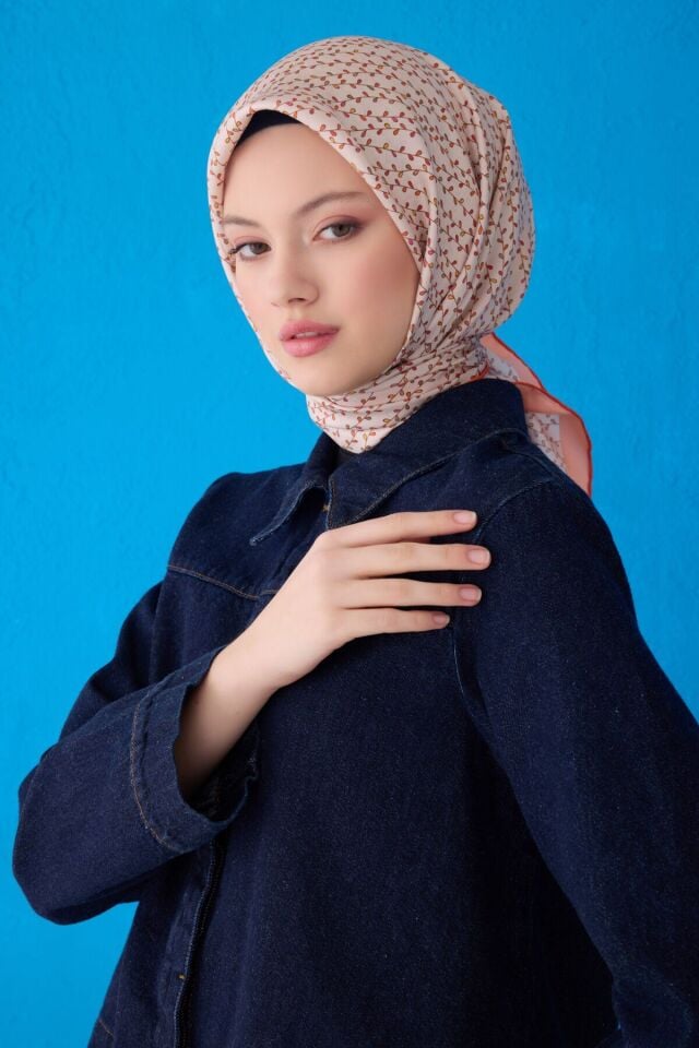Belli İpek Eşarp 2025 İlkbahar-Yaz - 4128D-82 - Tivil