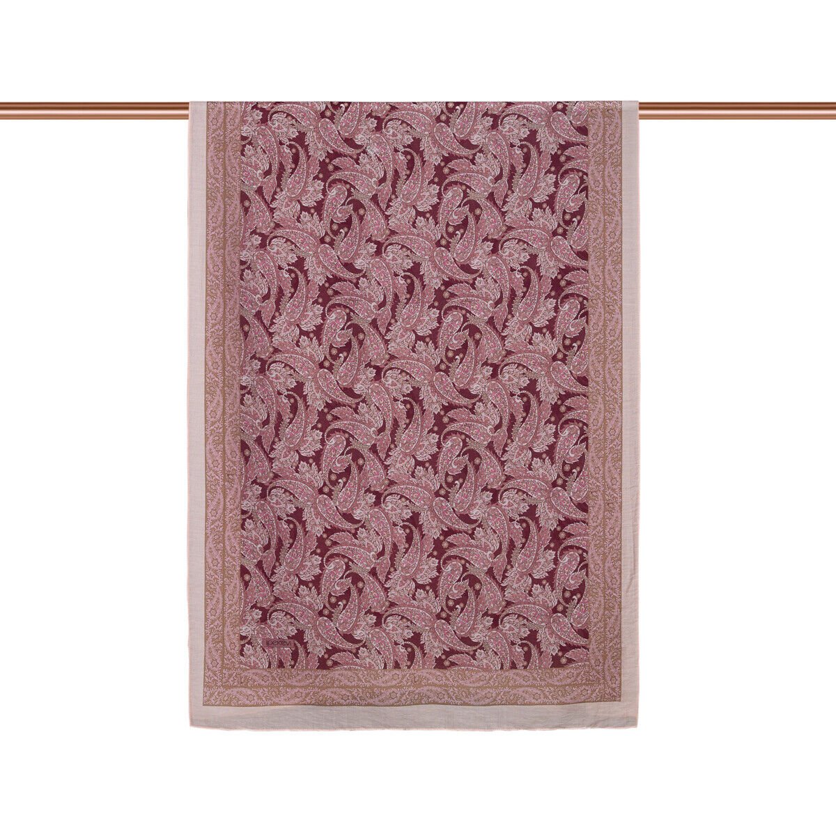 İpekevi Kum Beji Mezopotamya Model 03 Desenli Tensel Şal 02886