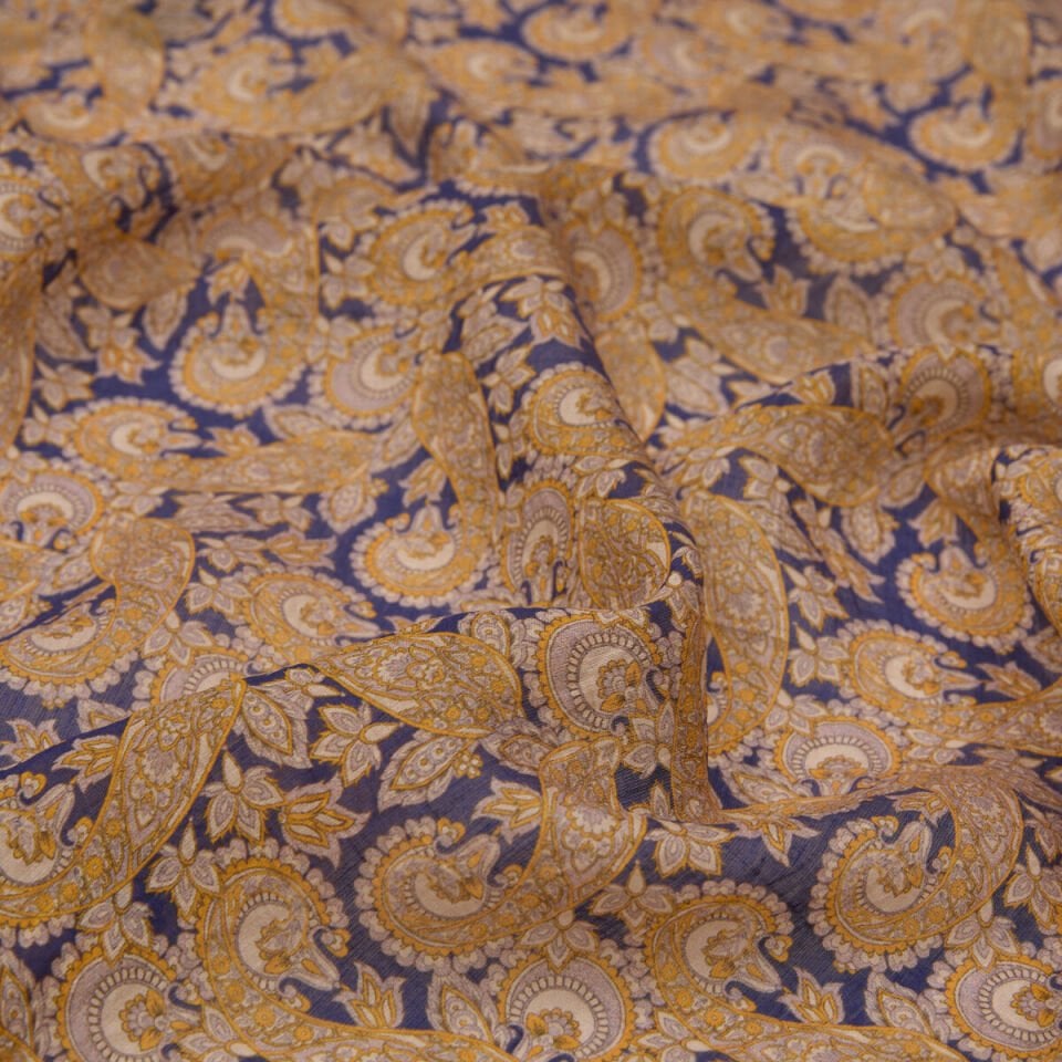 İpekevi Taş Mezopotamya Model 02 Desenli Tencel Şal 02885