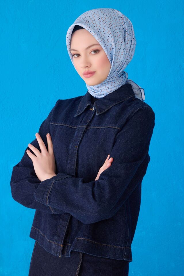 Belli İpek Eşarp 2025 İlkbahar-Yaz - 4128D-54 - Tivil