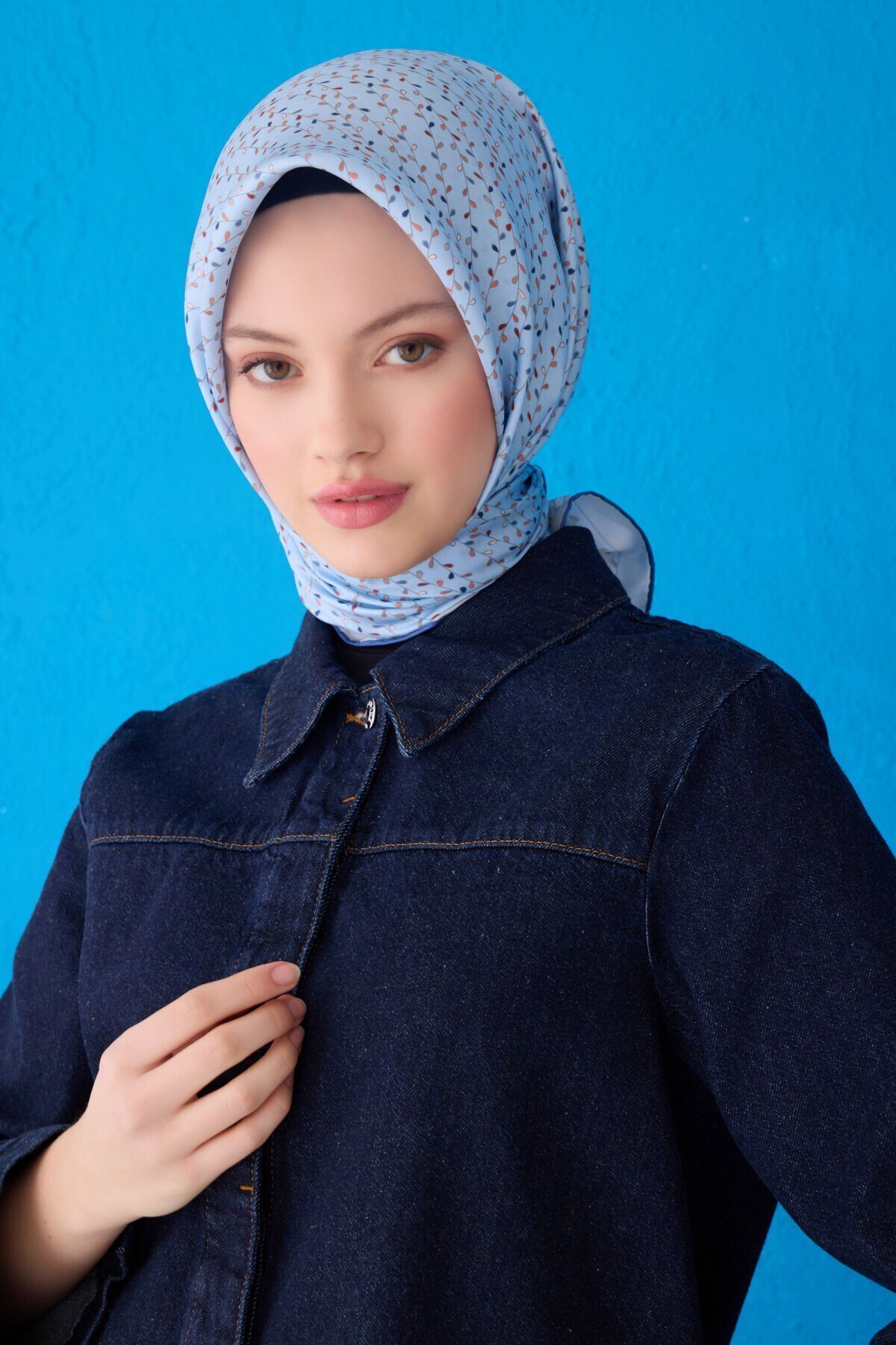 Belli İpek Eşarp 2025 İlkbahar-Yaz - 4128D-54 - Tivil