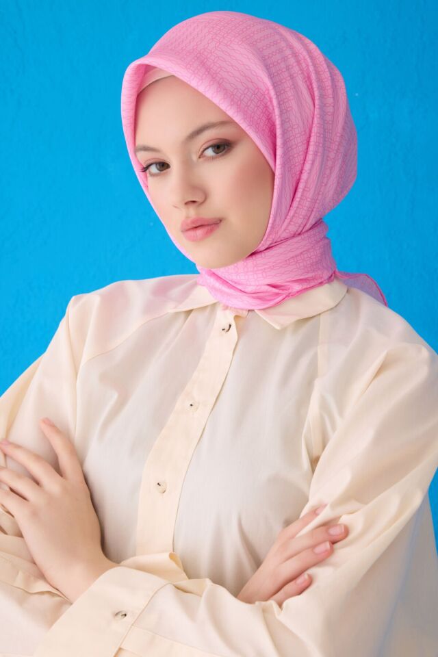 Belli İpek Eşarp 2025 İlkbahar-Yaz - 4104D-50 - Tivil
