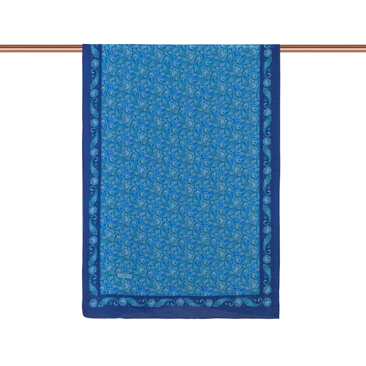 İpekevi Indigo Mezopotamya Model 02 Desenli Tencel Sal 02885