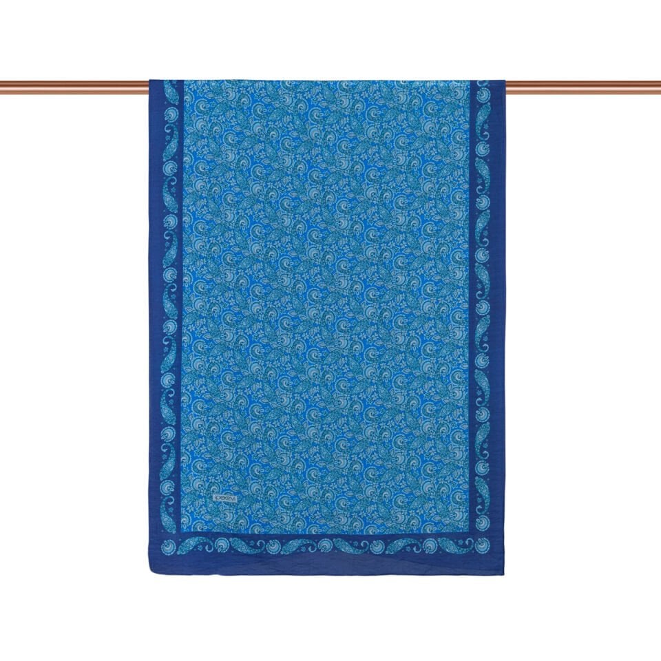 İpekevi Indigo Mezopotamya Model 02 Desenli Tencel Sal 02885