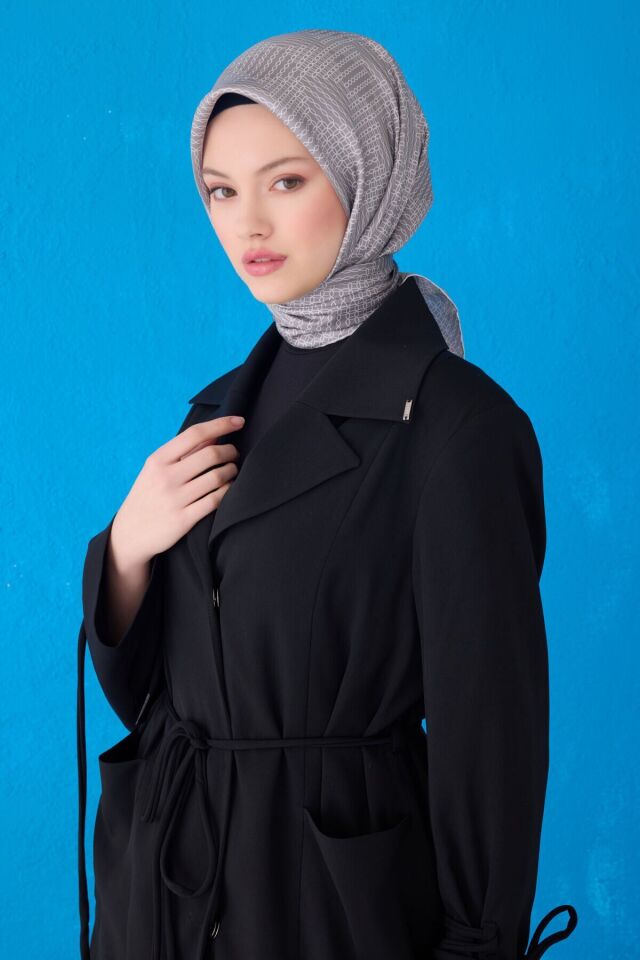 Belli İpek Eşarp 2025 İlkbahar-Yaz - 4104D-60- Tivil