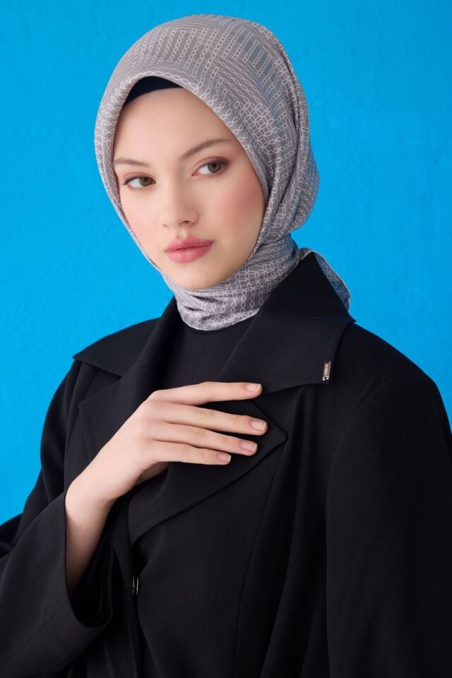 Belli İpek Eşarp 2025 İlkbahar-Yaz - 4104D-60- Tivil