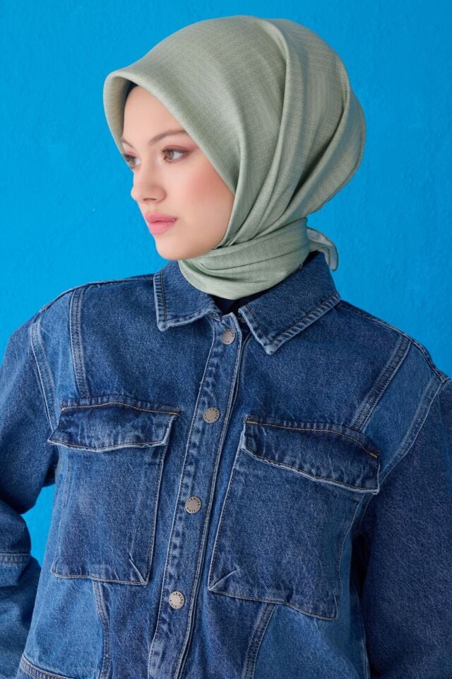 Belli İpek Eşarp 2025 İlkbahar-Yaz - 4104D-52- Tivil
