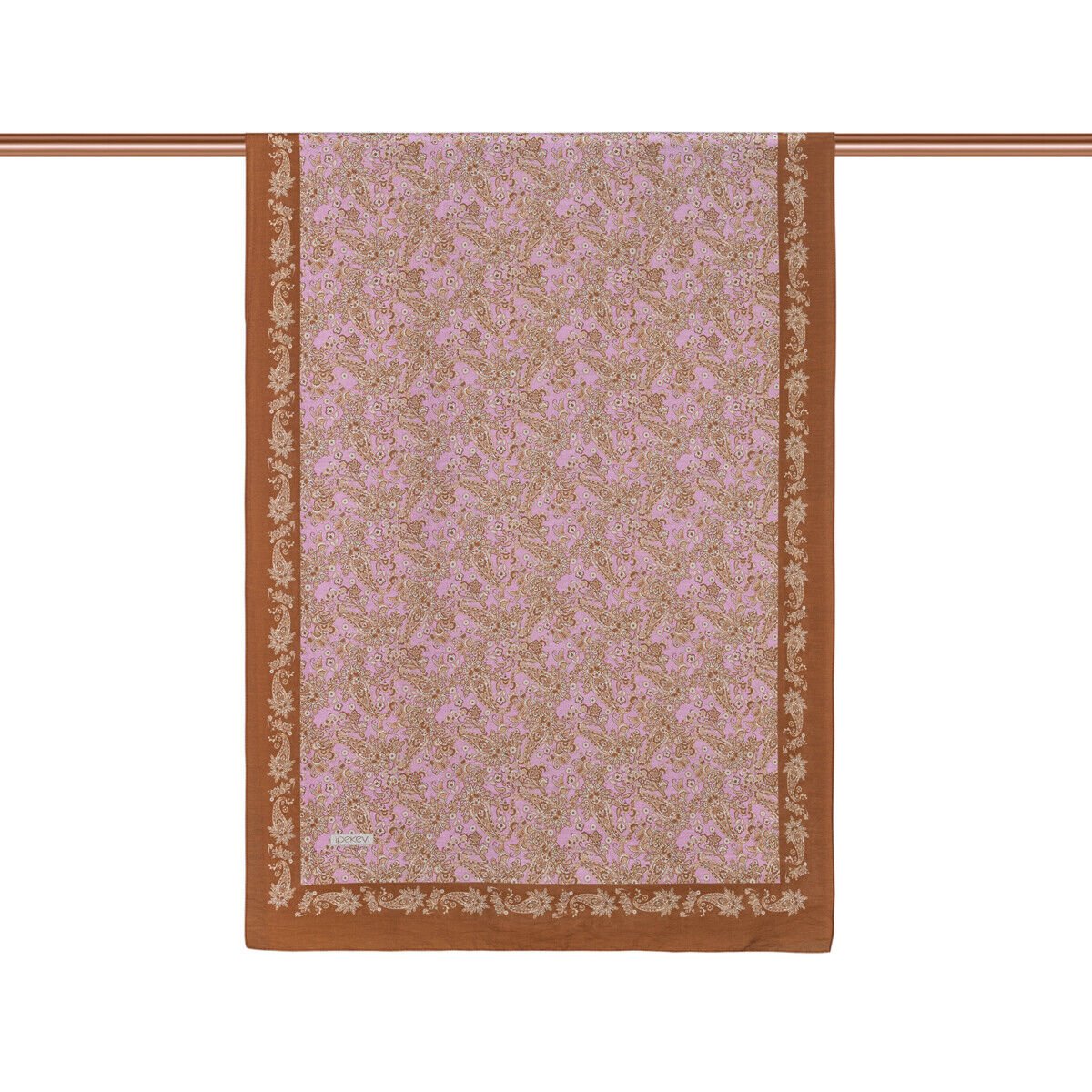 İpekevi Bakır Pudra Mezopotamya Model 06 Desenli Tensel Şal 02890