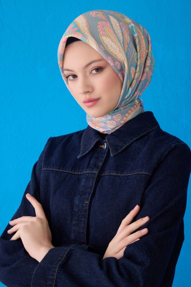 Belli İpek Eşarp 2025 İlkbahar-Yaz - 4111D-28 - Tivil