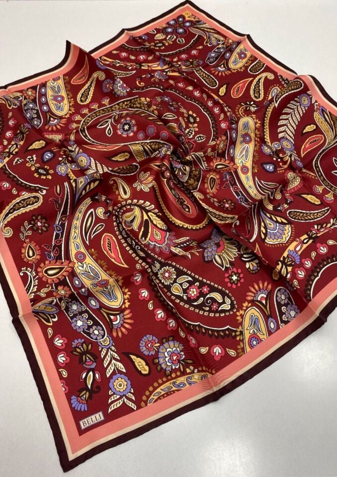 Belli İpek Eşarp 2025 İlkbahar-Yaz - 4111D-40 - Tivil