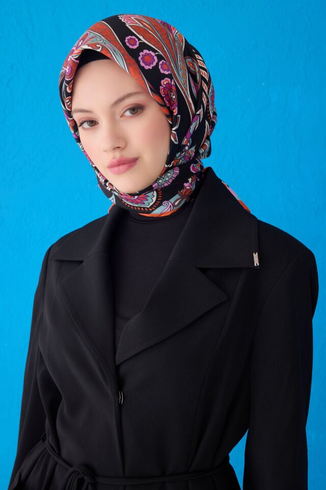 Belli İpek Eşarp 2025 İlkbahar-Yaz - 4111D-38 - Tivil