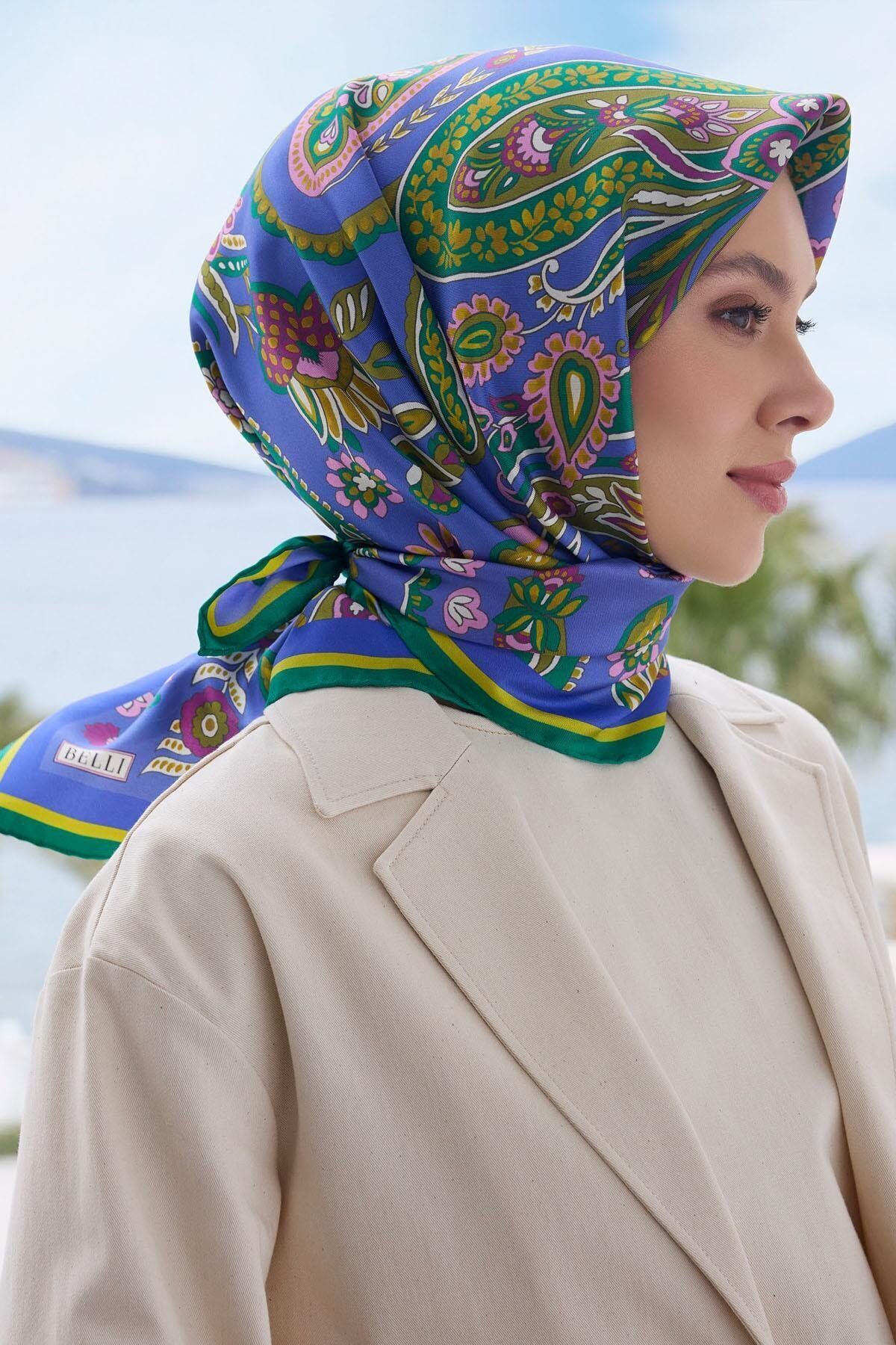 Belli İpek Eşarp 2025 İlkbahar-Yaz - 4111D-09 - Tivil