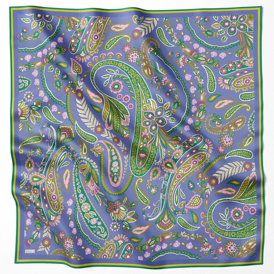 Belli İpek Eşarp 2025 İlkbahar-Yaz - 4111D-09 - Tivil