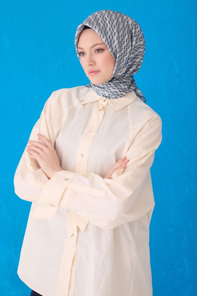 Belli İpek Eşarp 2025 İlkbahar-Yaz - 4124D-56 - Tivil