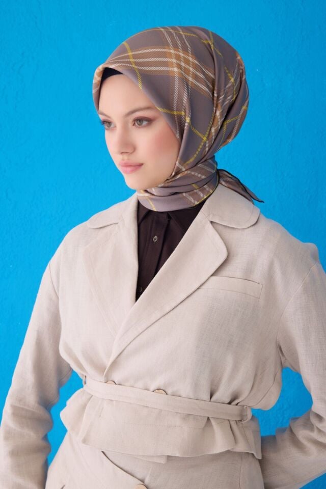 Belli İpek Eşarp 2025 İlkbahar-Yaz - 4122D-37 - Tivil