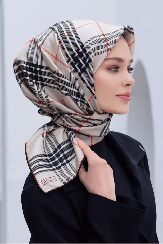 Belli İpek Eşarp 2025 İlkbahar-Yaz - 4122D-02 - Tivil