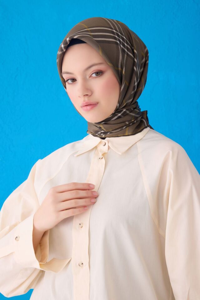 Belli İpek Eşarp 2025 İlkbahar-Yaz - 4122D-84 - Tivil