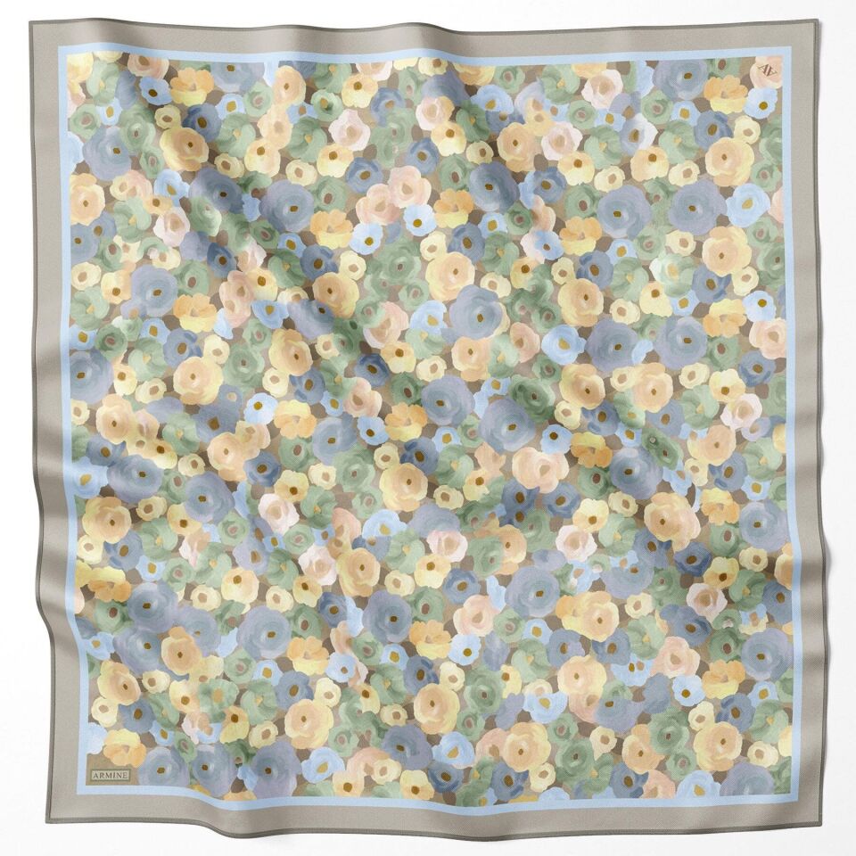 Armine İpek Eşarp 2025 İlkbahar-Yaz - 9300D-03 - Tivil