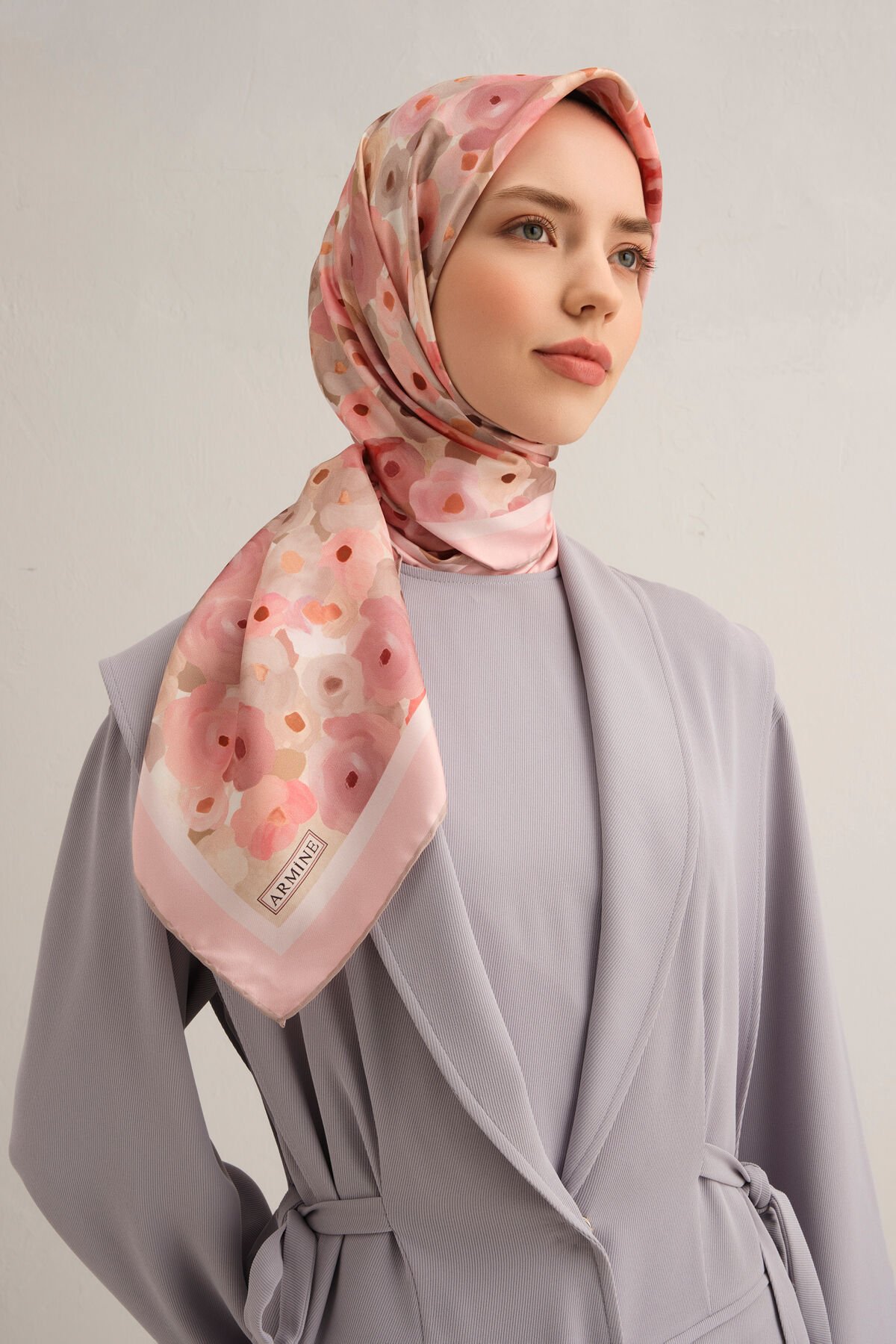 Armine İpek Eşarp 2025 İlkbahar-Yaz - 9300D-35 -Tivil